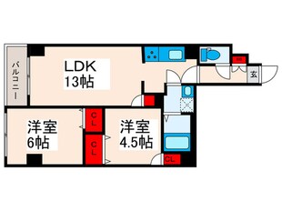 アルファコート町屋の物件間取画像